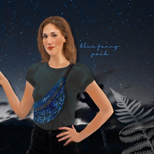 Nom du Motif tendance bleu floral