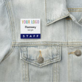 Nom du personnel bleu Badge Logo de l'événement Pi (En situation)