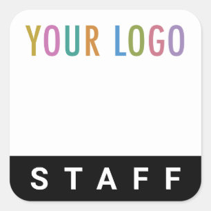 Nom du personnel temporaire Stickers Blank Nametag