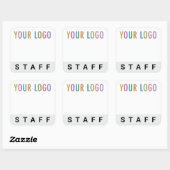 Nom du personnel temporaire Stickers Nom blanc Ins (Feuille)