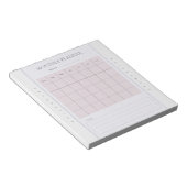 Nom du planificateur mensuel de base Bloc-notes gr (Incliné)