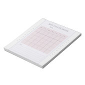 Nom du planificateur mensuel de base Bloc-notes gr (Tourné)