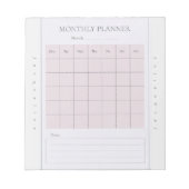 Nom du planificateur mensuel de base Bloc-notes gr (Devant)