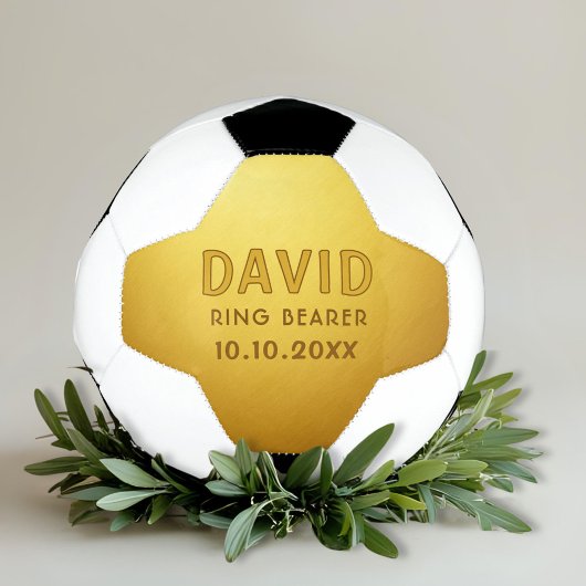 Nom du porteur d'anneau personnalisé Mariage Date 