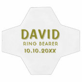 Nom du porteur d'anneau personnalisé Mariage Date  (Plat)