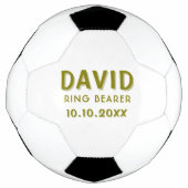Nom du porteur d'anneau personnalisé Mariage Date  (Devant)