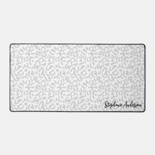 Nom du Poster de animal Léopard gris clair moderne (Recto)