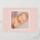 Nom du relevé Faire-part de naissance photo bébé (Verso)