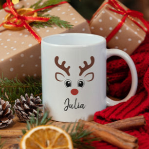 Nom du renne mignon Mug de Noël