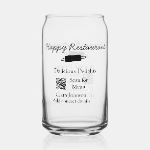 Nom du restaurant scan QR menu ajouter les coordon