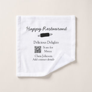 nom du restaurant scannez le menu QR ajoutez les c