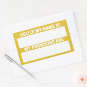 Nom du safran et Étiquettes Pronoun (Enveloppe)