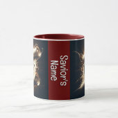 "Nom du sauveur" Mug de café (Centre)