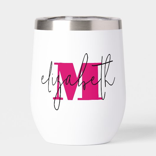 Nom du script à la main Monogramme (Arrière)