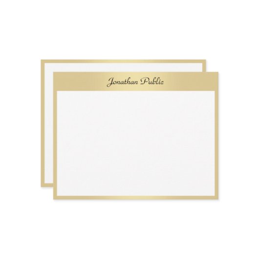 Nom du script calqué Elegant Gold Modèle (Devant/Arrière en situation)