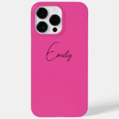 Nom du script coque iphone personnalisé rose éléga (Verso)