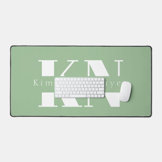 Nom du script de calligraphie verte Mint (Clavier et souris)