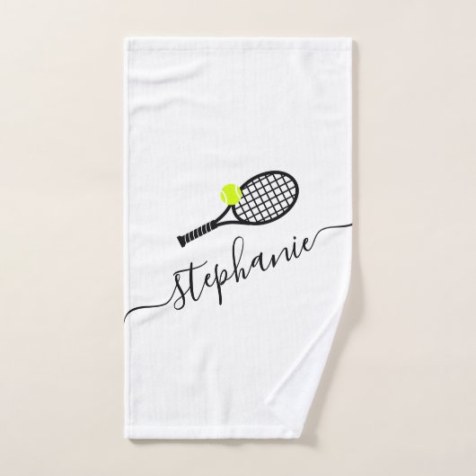 Nom du script de la balle de tennis personnalisée (Serviette à main)