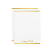 Nom du script de main blanche or Modèle vertical (Devant/Arrière en situation)