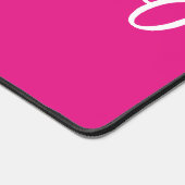 Nom du script de pinceau rose et blanc (Coin)