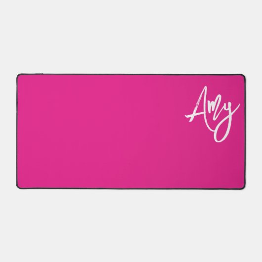 Nom du script de pinceau rose et blanc (Recto)