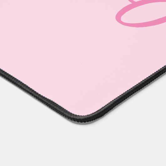 Nom du script de pinceau rose pastel (Coin)