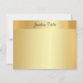 Nom du script Elegant Faux Gold Modèle Moderne (Devant)