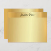 Nom du script Elegant Faux Gold Modèle Moderne (Devant / Derrière)