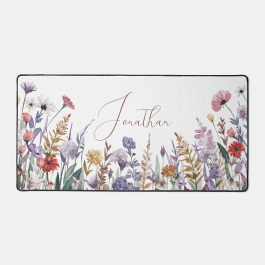 Nom du script Fleur sauvage de printemps d'aquarel (Recto)