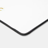 Nom Du Script Gold Sur Le Mat Du Bureau Blanc (Coin)