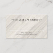 Nom du Spa naturel Carte de rendez-vous (Dos)