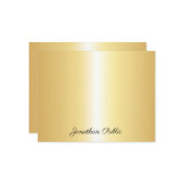 Nom du texte du script calqué Gold Modèle (Devant/Arrière en situation)