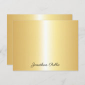 Nom du texte du script calqué Gold Modèle (Devant / Derrière)