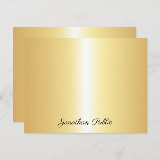 Nom du texte du script calqué Gold Modèle (Devant / Derrière)