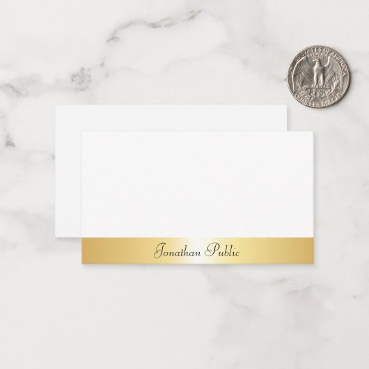 Nom du texte du script calqué Gold Modèle (Devant/Arrière en situation)