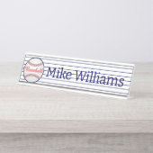 Nom du thème du baseball Sports Plaques Signes du  (Devant)