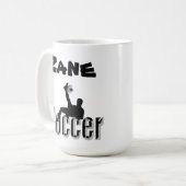 Nom Du Zane Avec Design De Football, Café Mug (Devant gauche)