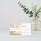 NOM ÉLÉGANT avec carte de rendez-vous ORCHIDS (Debout devant)