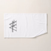 Nom élégant en écriture monogramme (Serviette à main)