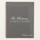 Nom élégant Famille Accueil Grey 2025 (Devant)