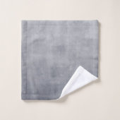 Nom élégant monogramme gris rustique (Gant de toilette)