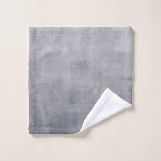 Nom élégant monogramme gris rustique (Gant de toilette)