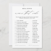 Nom Élégant qui gâteau Fête des mariées carte de j (Devant)