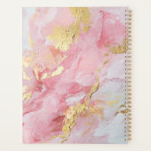 Nom élégant rose et or peinture violet (Dos)