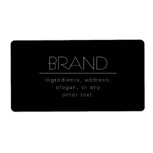 Nom élégant & Slogan ou autre Étiquette de texte