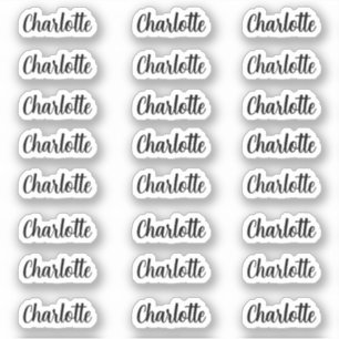 Nom élégant Sticker nom de vignette étiquette