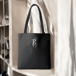 Nom élégant unique et typographie de monogramme No<br><div class="desc">Une belle conception de sac fourre-tout avec une élégante représentation stylisée de votre nom et monogramme avec sérifs classiques et une typographie de script plus ornée dans une harmonie équilibrée et symétrique. Les trois éléments se fondent dans une harmonie sophistiquée et créent votre propre logo de marque personnelle. Montré ici...</div>