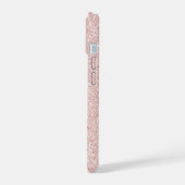 Nom en écriture cursive rose gold pailleté (Côté gauche)