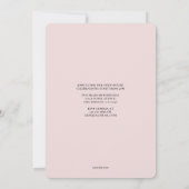 Nom en gras Serif Graduation Invitation (Dos)