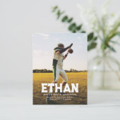 Nom en gras une photo invitation sportive de gradu (Debout devant)